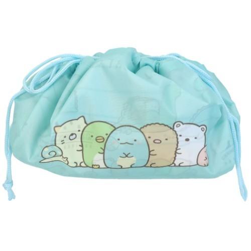 すみっコぐらし グッズ 巾着袋 キャラクター ワンタッチ おかたづけ きんちゃく とかげとおかあさん サンエックス629円 最大65 オフ