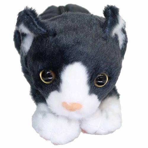 ペンケース リアルねこぬいぐるみポーチ ハチワレ ねこ ユニック