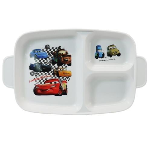 カーズ 抗菌 こども 深型 ランチプレート キッズ 仕切り付き 食事皿