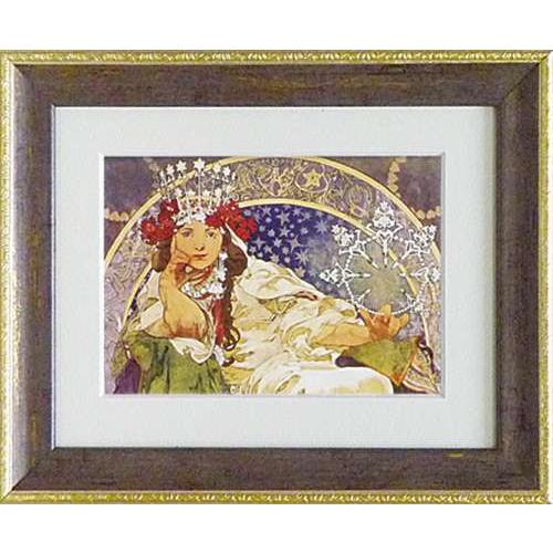 アルフォンスミュシャ ヒヤシンス姫 額付きポスター : キャラクターの