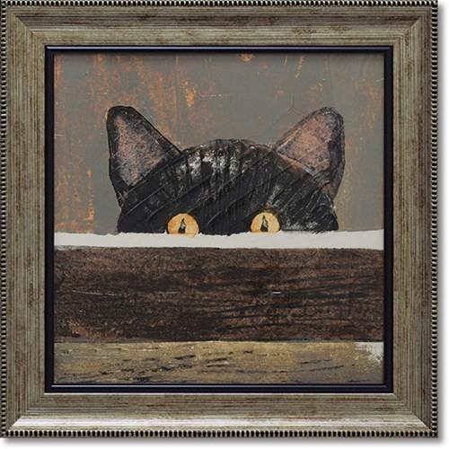 ジュリア バーンズ 36.5x36.5cm 額付き ポスター 動物画 インテリア グッズ ユーパワー ピープ