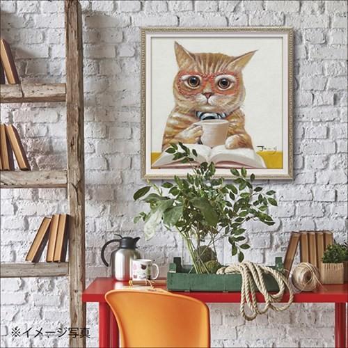 動物画 オイル ペイント アート ユーパワー カフェ キャット（Sサイズ