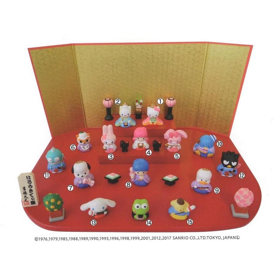 sanrio キャラクターひな人形 ハローキティ 15人 台段雛飾り sanrio キャラクターひな人形 ハローキティ 15人 台段雛飾り