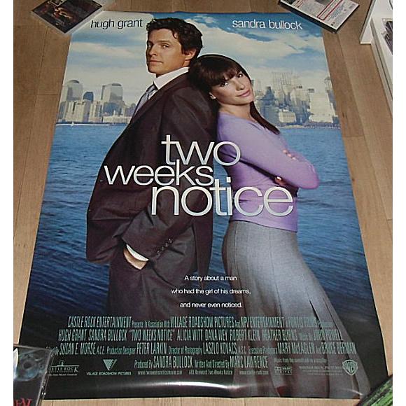 セール！『トゥー・ウィークス・ノーティス』INT版劇場オリジナル