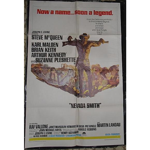 映画ポスター ネバダ・スミス スティーブ・マックィーン ネバダ・スミス』アメリカ版劇場オリジナルポスター/1966年