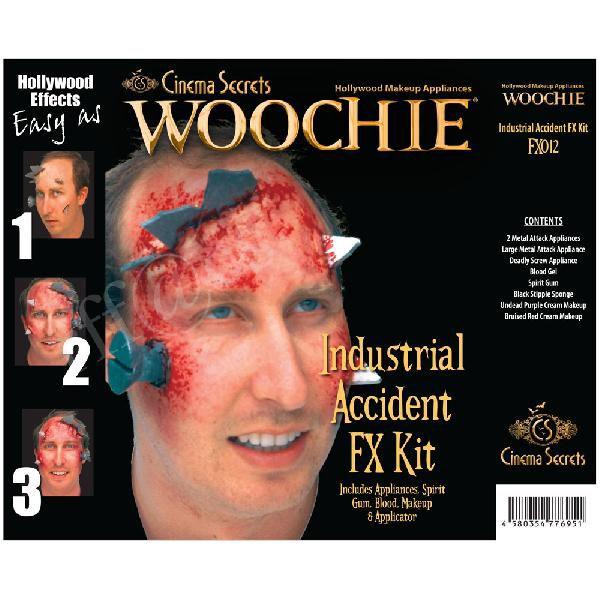 工場事故の特殊メイクキット WOOCHIE,Industrial Accident FX Kit FX012｜事故,工場事故,怪我,負傷,怪我人,負傷者,刺さる,アクシデント,ハロウィン,仮装,学園祭｜cinemasecrets｜03