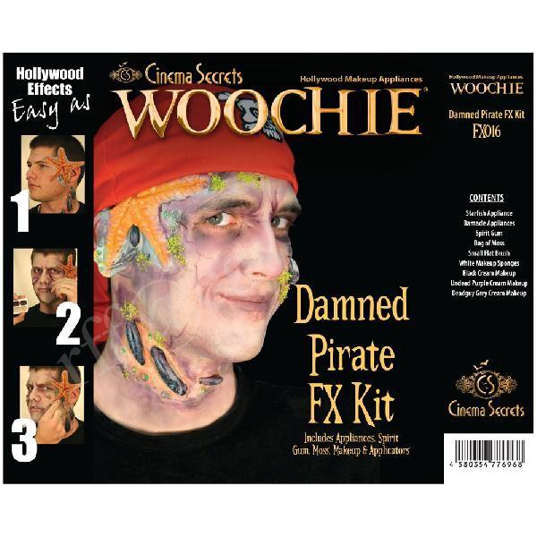 呪われた海賊の特殊メイクキット WOOCHIE,Damned Pirate FX Kit FX016｜海賊,海賊王,ワンピース,パイレーツオブカリビアン,特殊メイク,ハロウィン,仮装,ホラー｜cinemasecrets