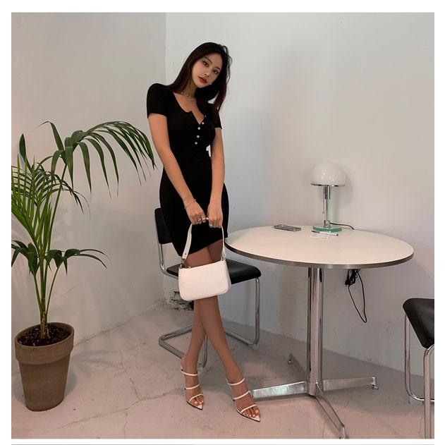 全3色 ボタン半袖マイクロミニワンピース ブラック グレー ブルー Button T87 599 Sexy メール便対応商品 Button T87 599 Sexy Cinnamon Girl 通販 Yahoo ショッピング