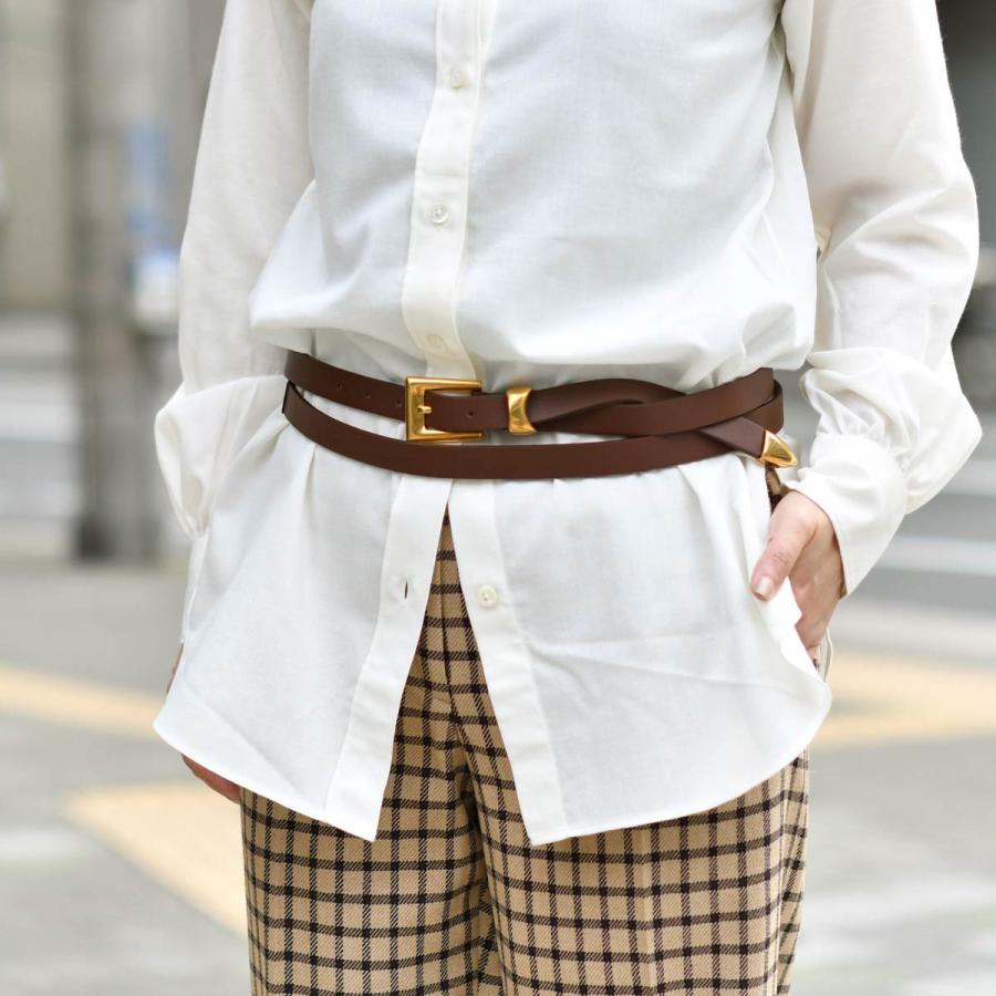 AMBOISE アトリエアンボワーズ　ゴールドバックルベルト　未使用品 UNITED ARROWS｜【別注】<ATELIER AMBOISE for conte>WILLER