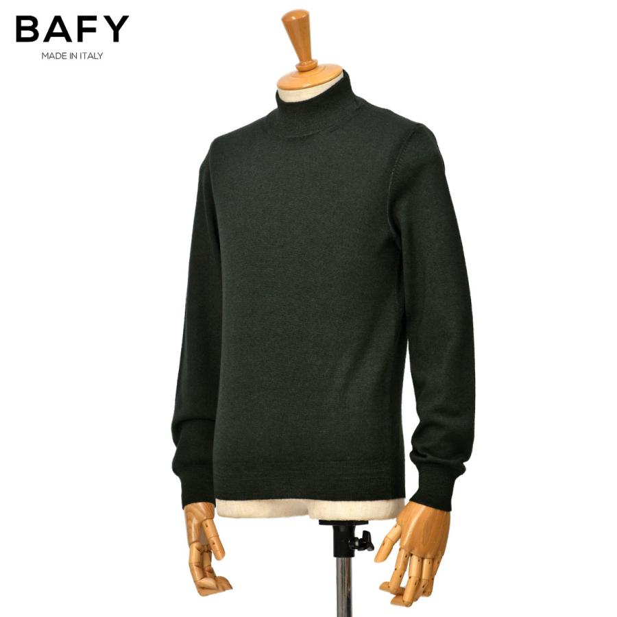 BAFY（バフィー） BAFY【バフィー】ハイゲージモックネックニット 14G 