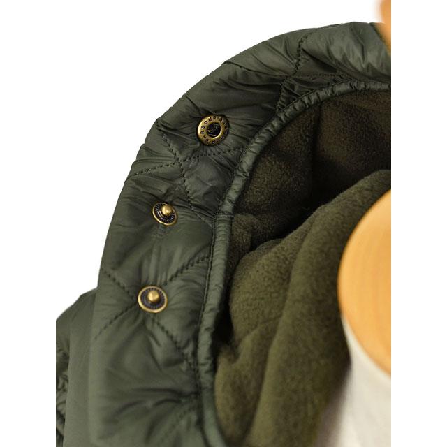 Barbour【バブアー/バーブァー】キルティングコート ヘリテージプラス Heritage＋Collection MQU1739 OLIVE ナイロン オリーブ｜cinqessentiel｜07