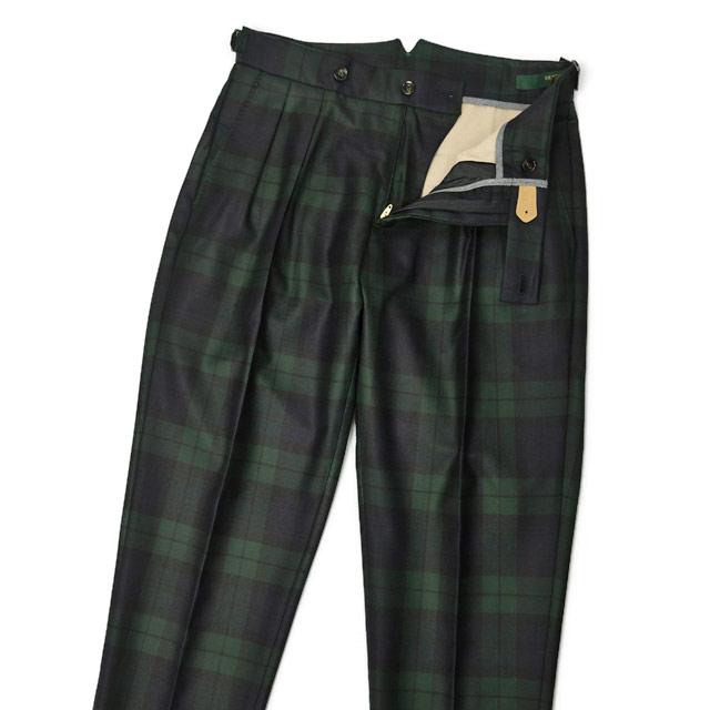 BERWICH【ベルウィッチ】ツープリーツパンツ SCOTCH AM1260 BLACKWACTH 