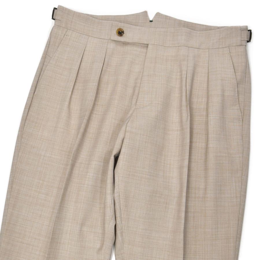 BERWICH scotch 2プリーツ ウール スラックス 46 濃ベージュ BERWICH scotch 2プリーツ ウール スラックス 46 濃ベージュ メンズ
