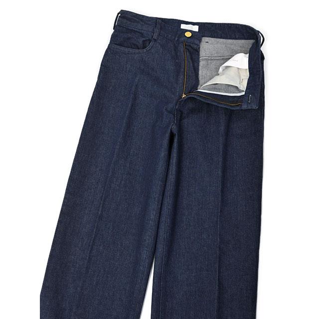 Cellar Door ワイドパンツ / UNITED ARROWS CELLAR DOOR＞ バックベルト ワーク ワイドパンツ