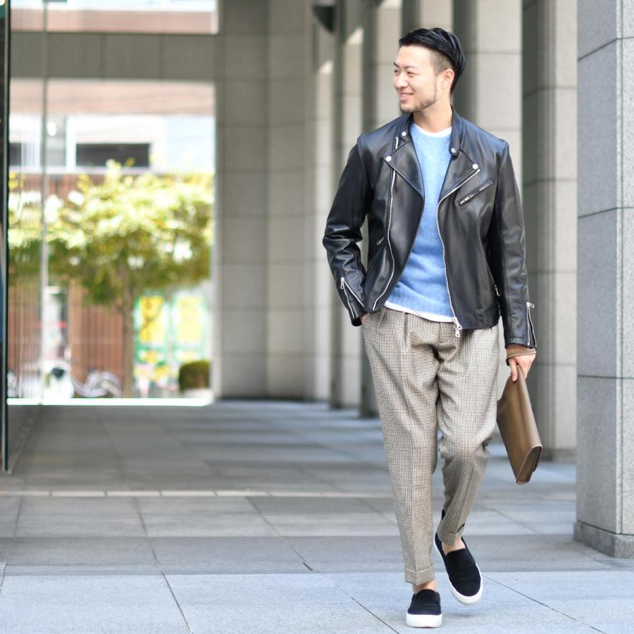 CINQUANTA【チンクアンタ】スタンドカラーダブルライダース