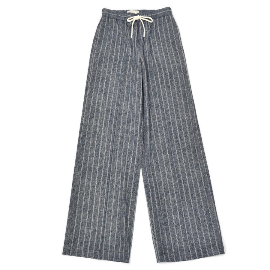 【FINAL SALE】【size38,40,42】CIRCOLO 1901【チルコロ】ドロストリングワイドパンツ 348719 PANT.COULISSE BLUE コットン ブルー | CIRCOLO 1901