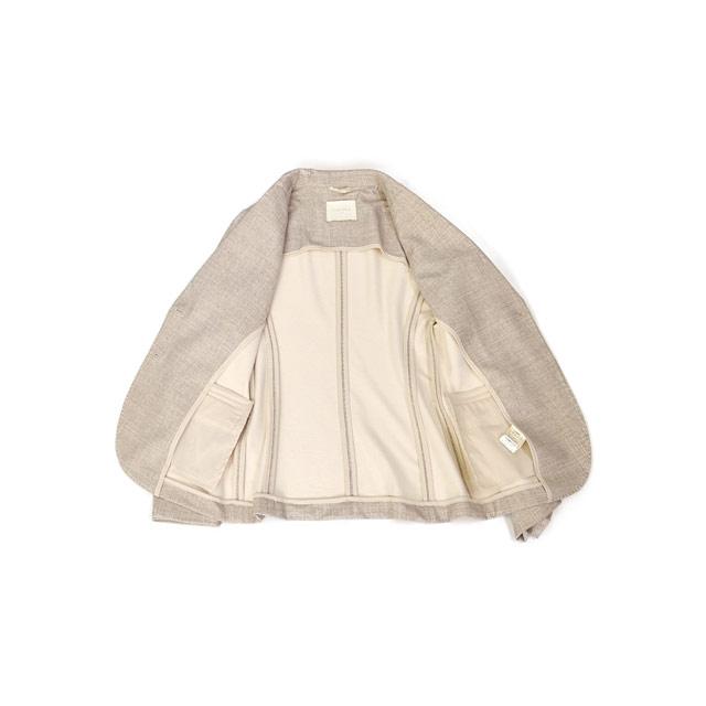 CIRCOLO 1901【チルコロ】シングルジャケット 366707 SLIM FIT JACKET S.P. NATURAL コットン ポリウレタン ナチュラル | CIRCOLO 1901 | 02