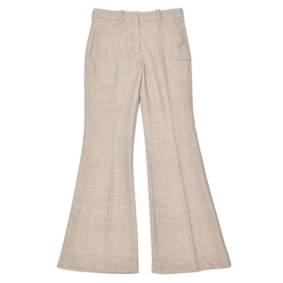 CIRCOLO 1901【チルコロ】フレアパンツ 366907 FLARED PANTS S.P. NATURAL コットン ポリウレタン ナチュラル | CIRCOLO 1901