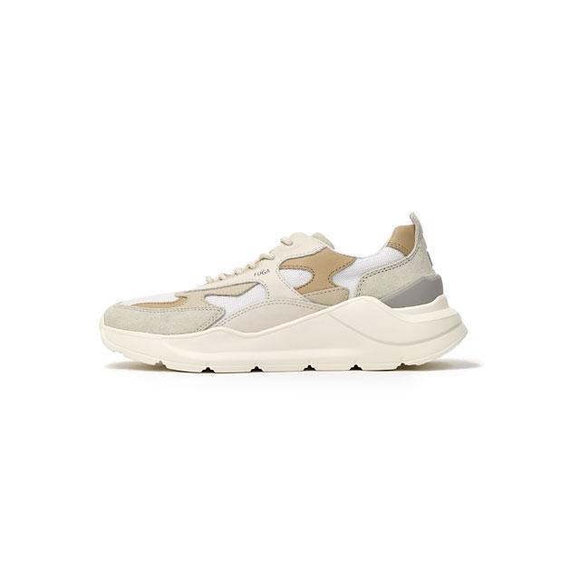 D.A.T.E.【デイト】スニーカー FUGA DRAGON WHITE BEIGE ホワイト 