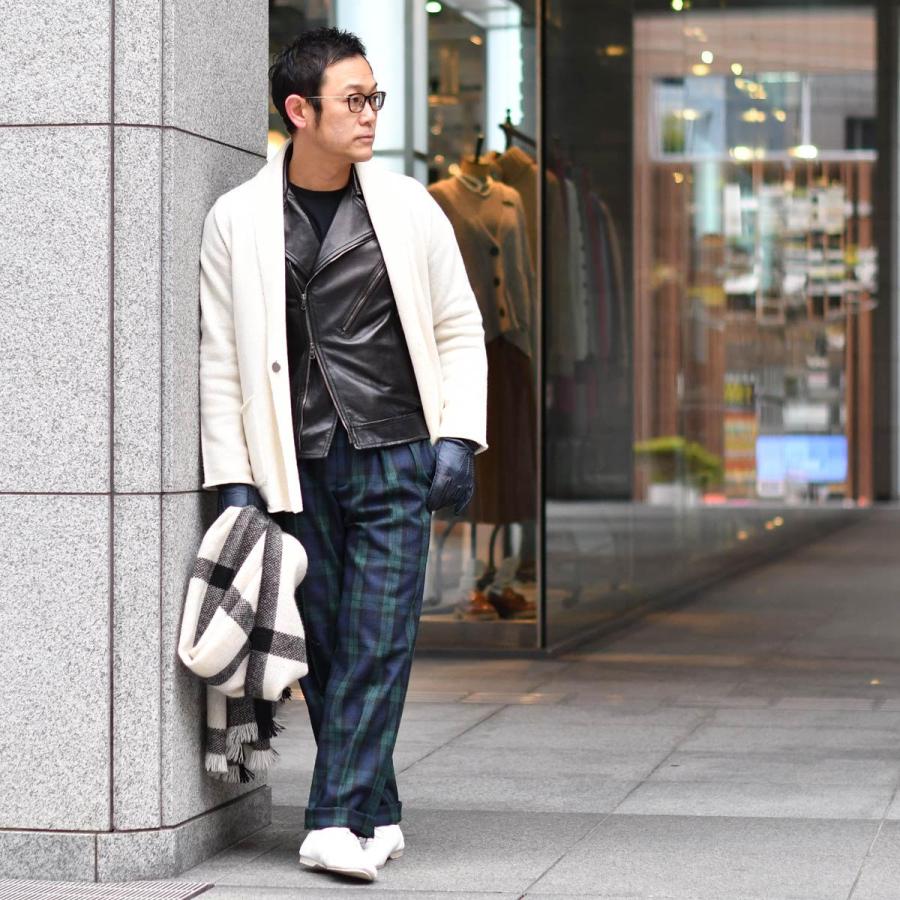 DENTS【デンツ】手袋/グローブ 15-1043 Navy Peccary&No lining ネイビー ペッカリー｜cinqessentiel｜04