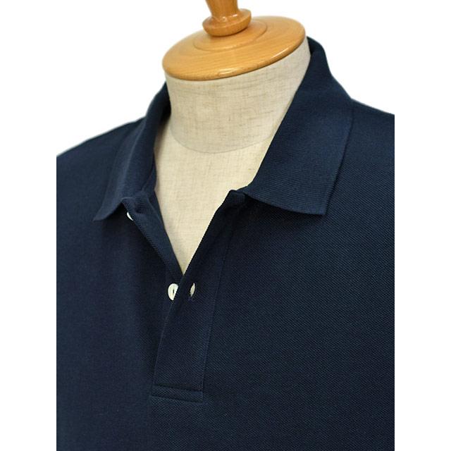 ELACIO【エラシオ】半袖 鹿の子ポロシャツ Orge オルジュ NAVY