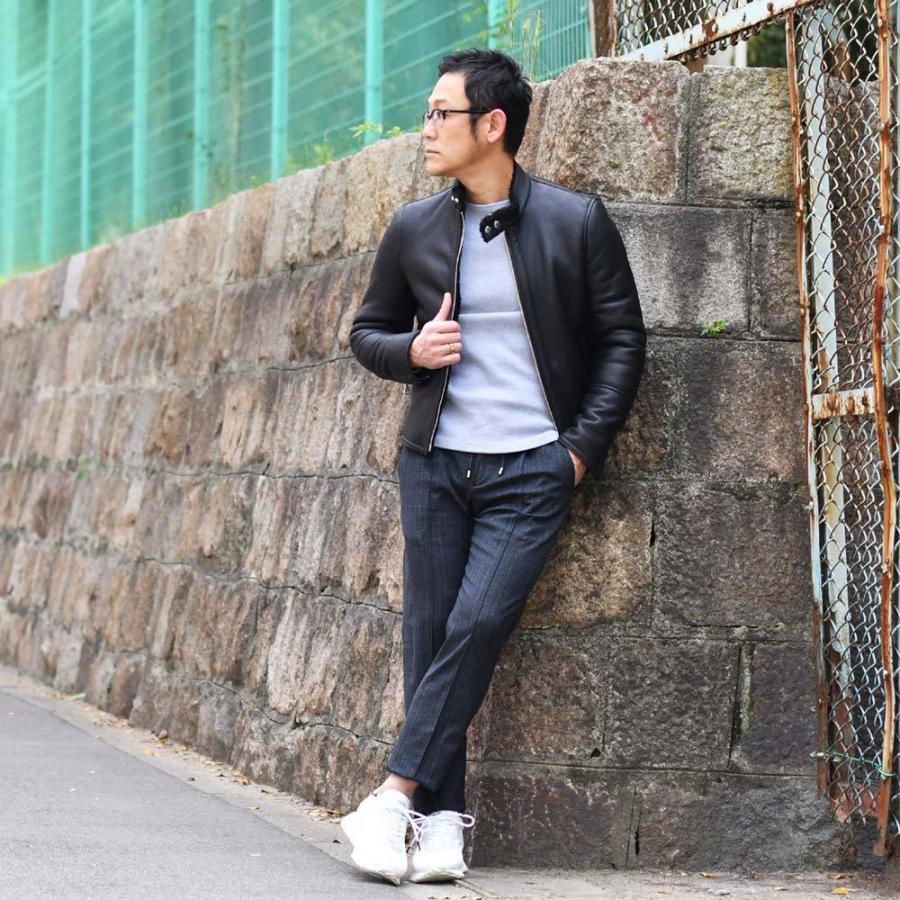 Emmeti エンメティ 干場義雅氏コラボモデル H Mouton アッカムートン ムートンライダース レザー ブラック Emmetiblk Cinq Essentiel 通販 Yahoo ショッピング