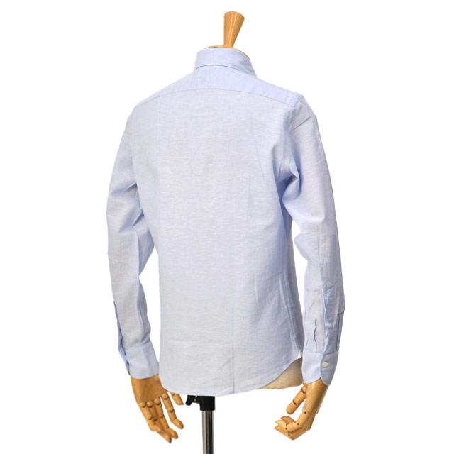 【FINAL SALE】Giannetto【ジャンネット】リネンコットンシャツ VINCIFIT ダーツ無し 801700V81 0003 リネンコットン ライトブルー | GIANNETTO | 03