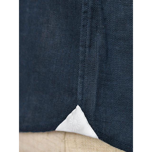 【FINAL SALE】Giannetto【ジャンネット】リネンシャツ VINCIFIT ダーツ無し 831700V81 0007 リネン ネイビー | GIANNETTO | 06