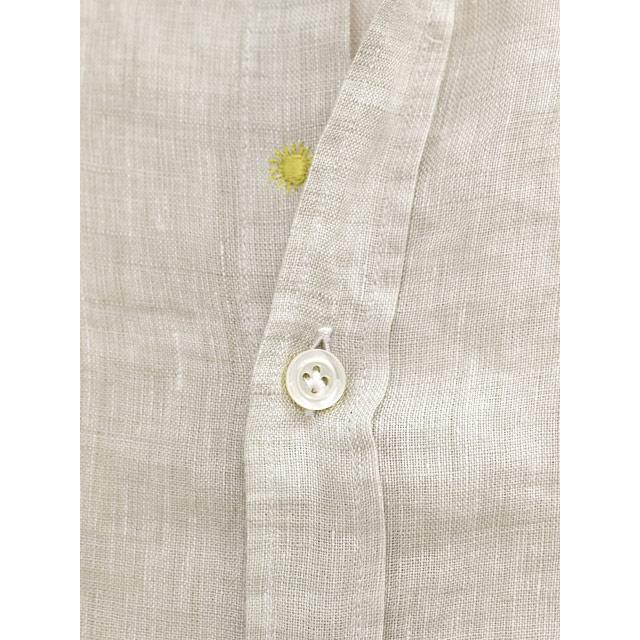 Giannetto【ジャンネット】リネンシャツ VINCIFIT(Relax recommend) 839700V81 0003 ライトベージュ | GIANNETTO | 03