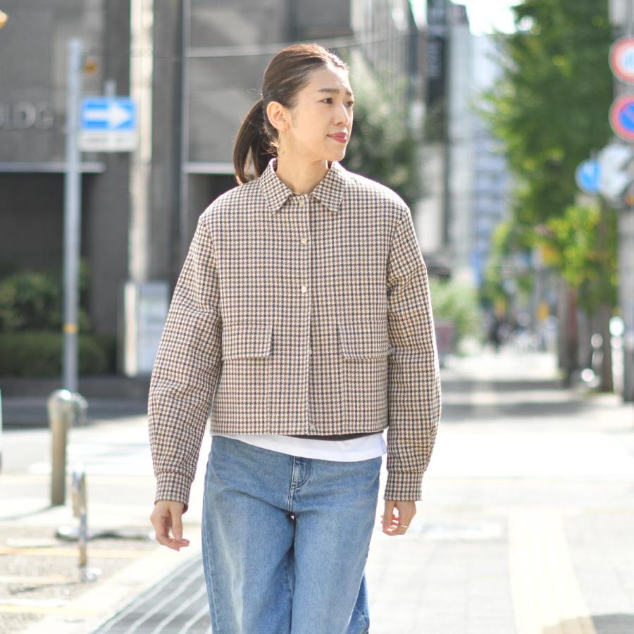HERNO【ヘルノ】ハウンドトゥースブルゾン GI000333D 33464 2111 ウールコットン チェック | HERNO | 12