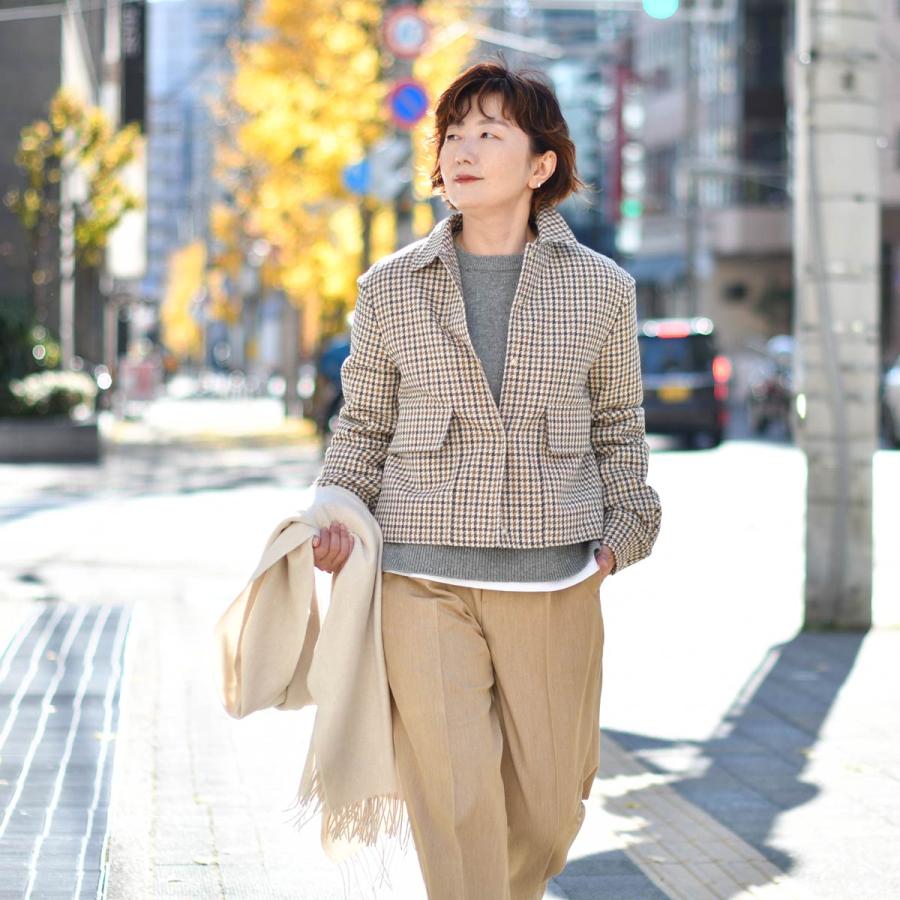 HERNO【ヘルノ】ハウンドトゥースブルゾン GI000333D 33464 2111 ウールコットン チェック | HERNO | 15