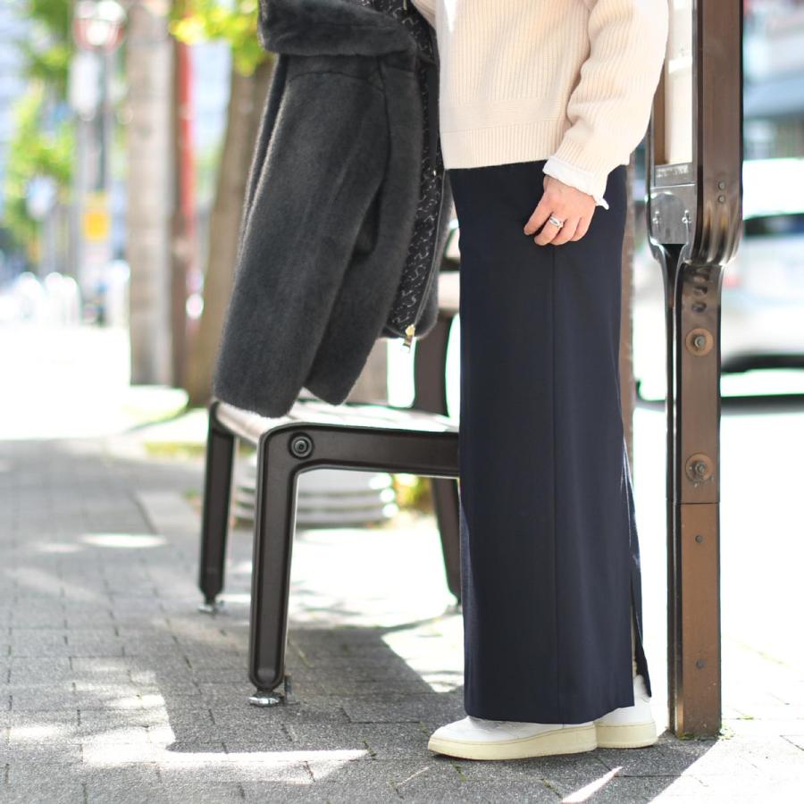 HERNO【ヘルノ】ロングタイトスカート GN000094D 33453 9200 ウール レーヨン ネイビー | HERNO | 06