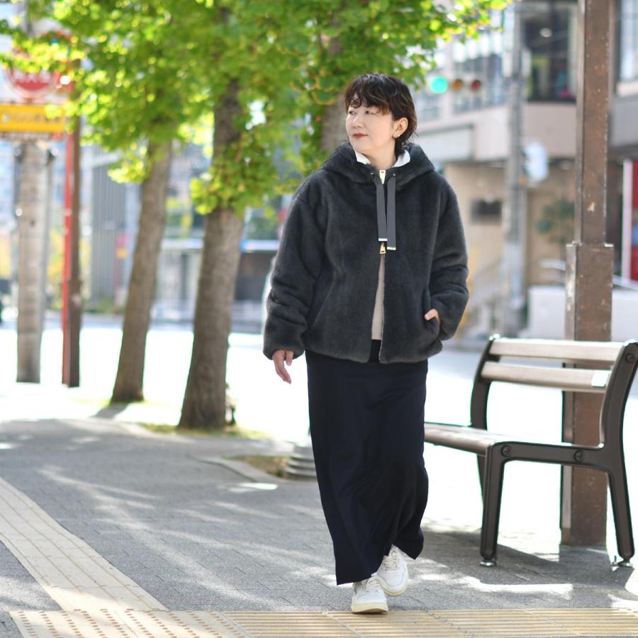 HERNO【ヘルノ】ロングタイトスカート GN000094D 33453 9200 ウール レーヨン ネイビー | HERNO | 07