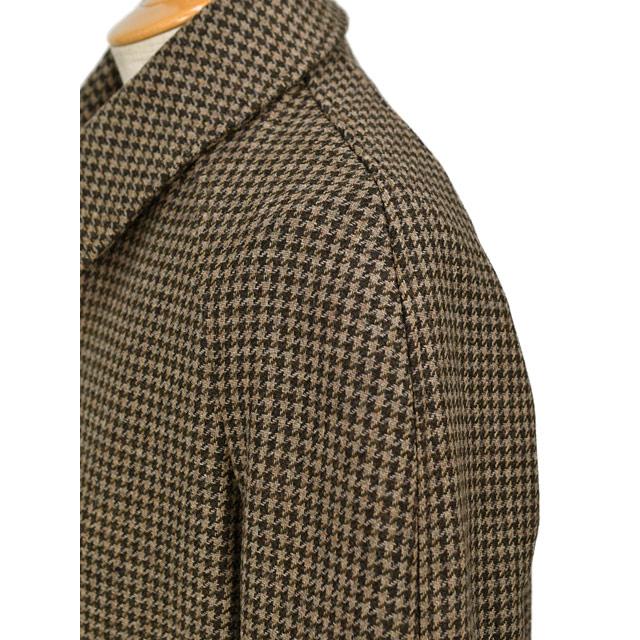 HERNO【ヘルノ】ステンカラーコート CA000210U 33460 7780 ハウンドトゥース 千鳥格子 ウール ブラウンの画像