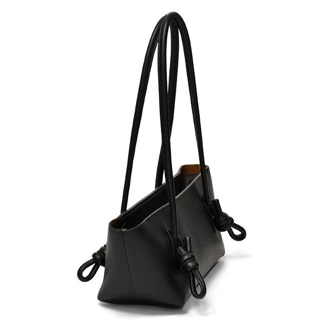 HEREU【へリュー】ノットハンドルショルダーバッグ Fleca BLACK ブラックの画像