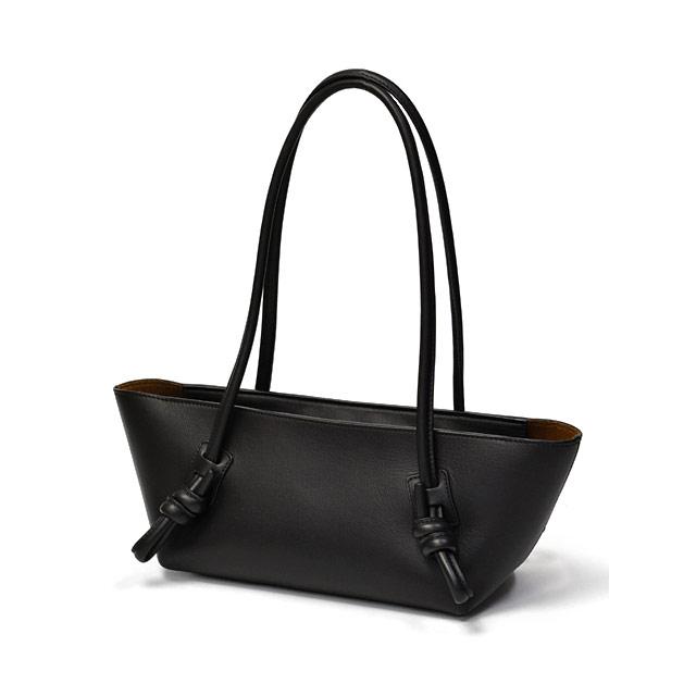 HEREU【へリュー】ノットハンドルショルダーバッグ Fleca BLACK ブラックの画像