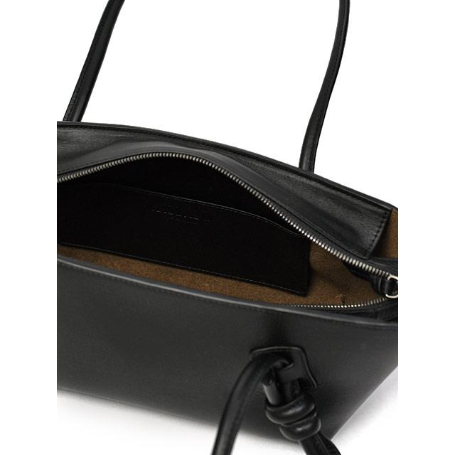 HEREU【へリュー】ノットハンドルショルダーバッグ Fleca BLACK ブラックの画像