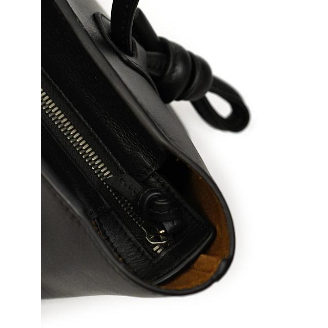 HEREU【へリュー】ノットハンドルショルダーバッグ Fleca BLACK ブラックの画像