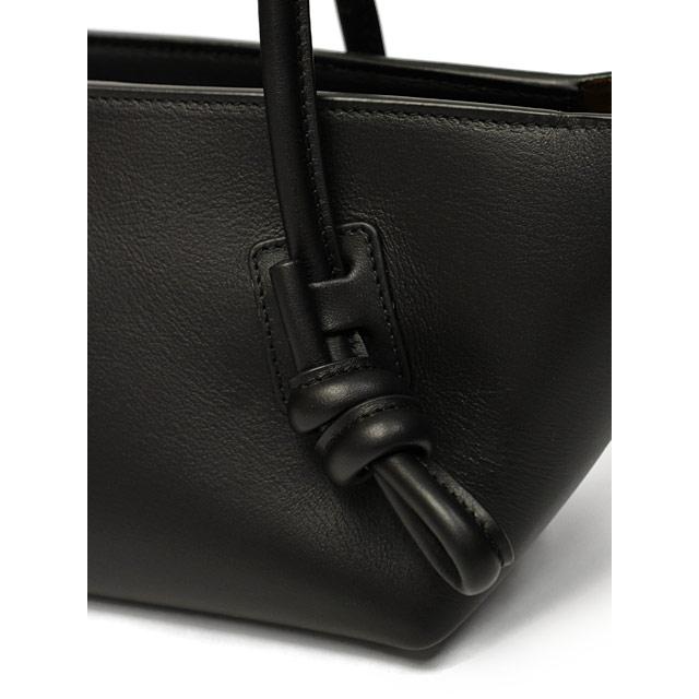 HEREU【へリュー】ノットハンドルショルダーバッグ Fleca BLACK ブラックの画像