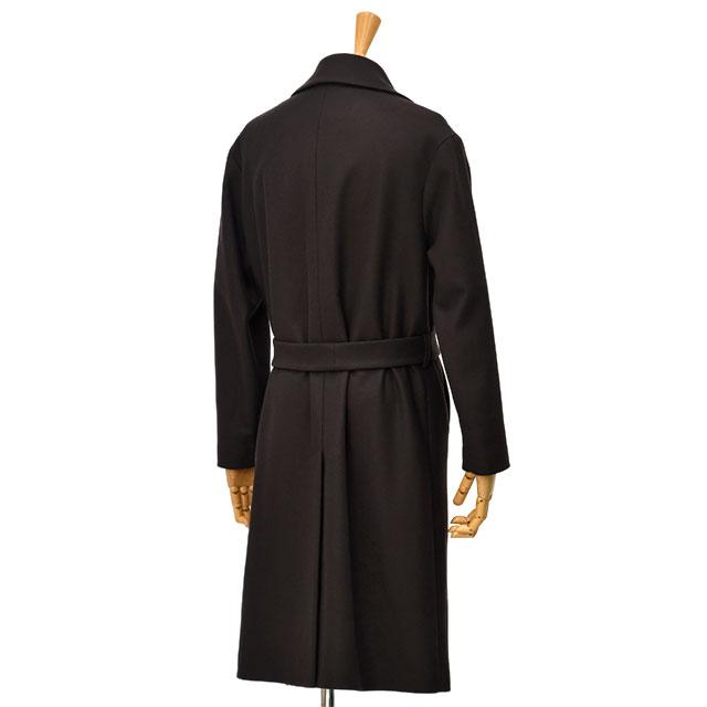 週末限定｜美品｜HEVO｜OSTUNI｜カシミヤベルテッドコート｜ブラック｜46 HEVO HEVO【イーヴォ】シングルベルテッドコート OSTUNI