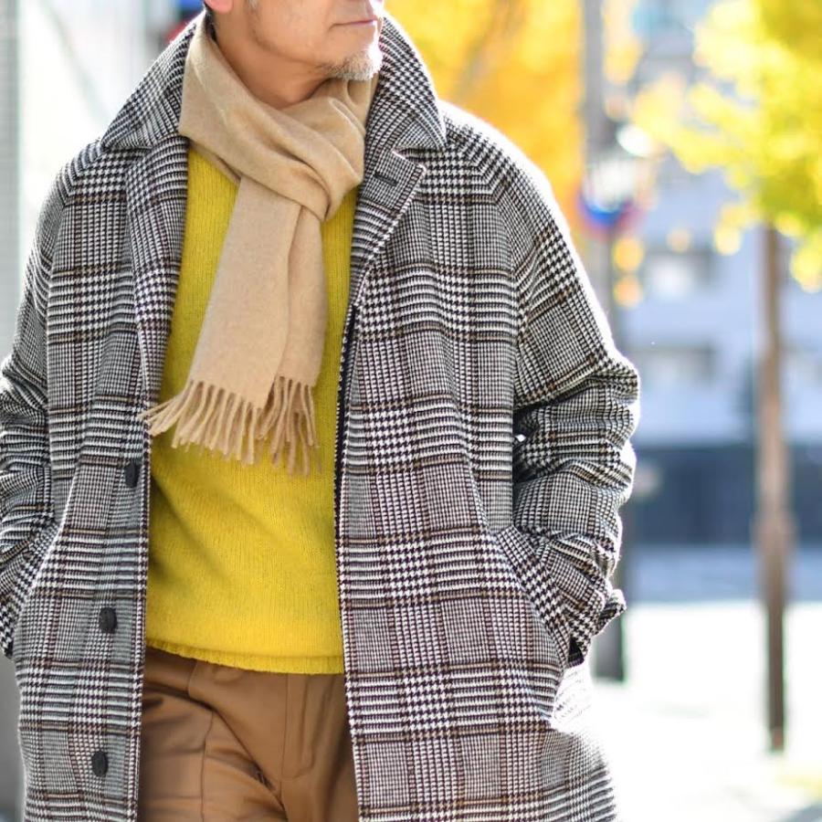 未使用　Hevo イーヴォ ウールメルトンバルカラーコート 52 ブルーグレー 未使用 Hevo イーヴォ ウールメルトンバルカラーコート 52