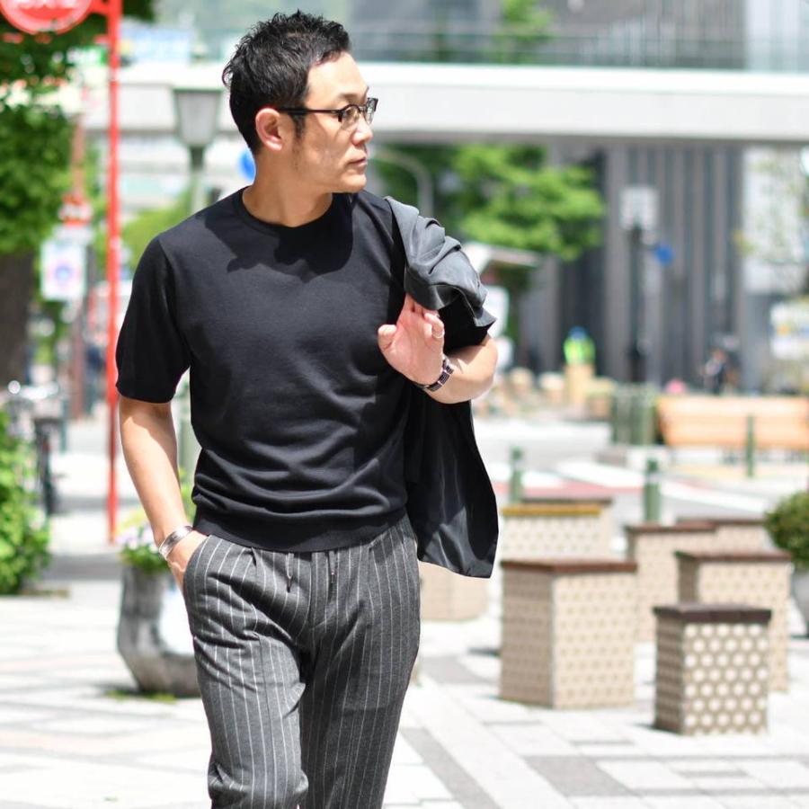 JOHN SMEDLEY ジョンスメドレー クルーネック リブニット ほぼ未使用-