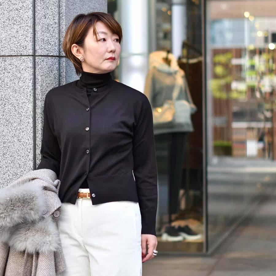 John Smedley ジョンスメドレー クルーネックカーディガン 342 Dark Cocoa ウール ダークブラウン Johnsmedleybrw Cinq Essentiel 通販 Yahoo ショッピング