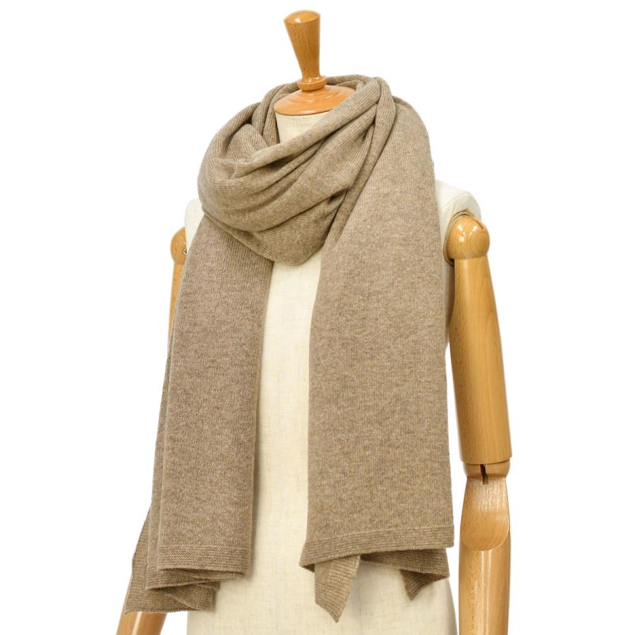 Johnstons ジョンストンズ ニットストール Haa Hb0333 Otter カシミヤ ライトブラウン Johnstnbei Cinq Essentiel 通販 Yahoo ショッピング