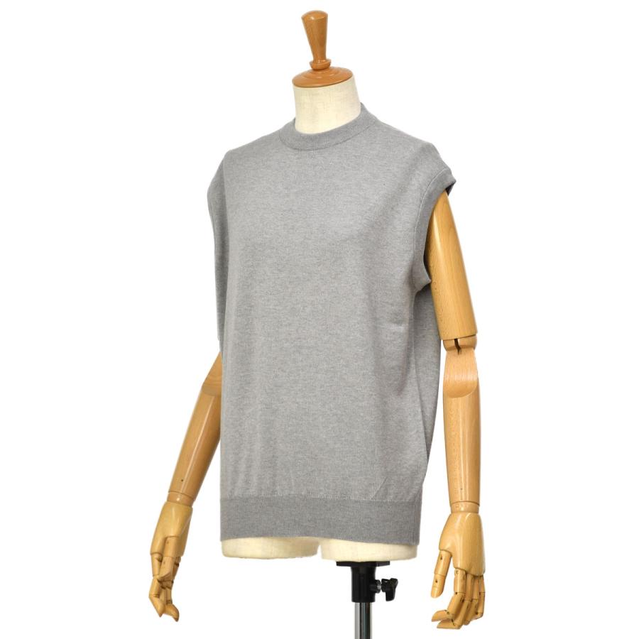 JOHN SMEDLEY ジョンスメドレー 24G ウール ニット SILVER