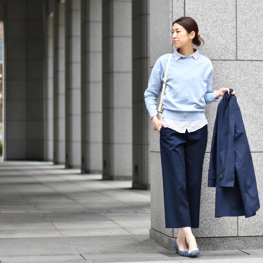 JOHN SMEDLEY【ジョンスメドレー】クルーネック長袖ニット 30G EMMA MIRAGE BLUE コットン ライトブルー｜cinqessentiel｜07