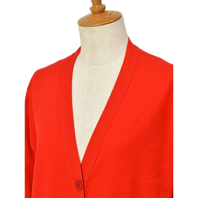 極美品★JOHN SMEDLEY Vネックニット レッド バーガンディ JOHN SMEDLEY（ジョンスメドレー） 【FINAL SALE】【返品交換不可