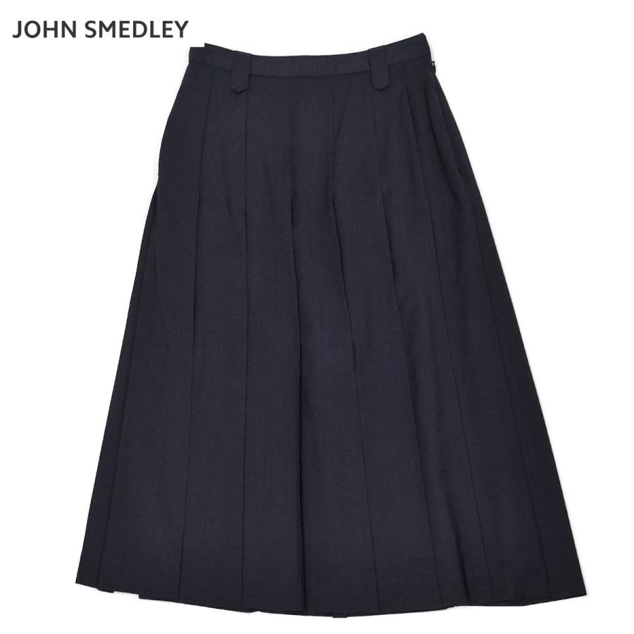 JOHN SMEDLEY【ジョンスメドレー】 プリーツスカート L03530FS126 NAVY ウール ネイビー | JOHN SMEDLEY