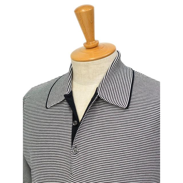 JOHN SMEDLEY SMEDLEY【ジョンスメドレー】ボーダーニットポロ JOHN SMEDLEY SMEDLEY【ジョンスメドレー】ボーダーニットポロ