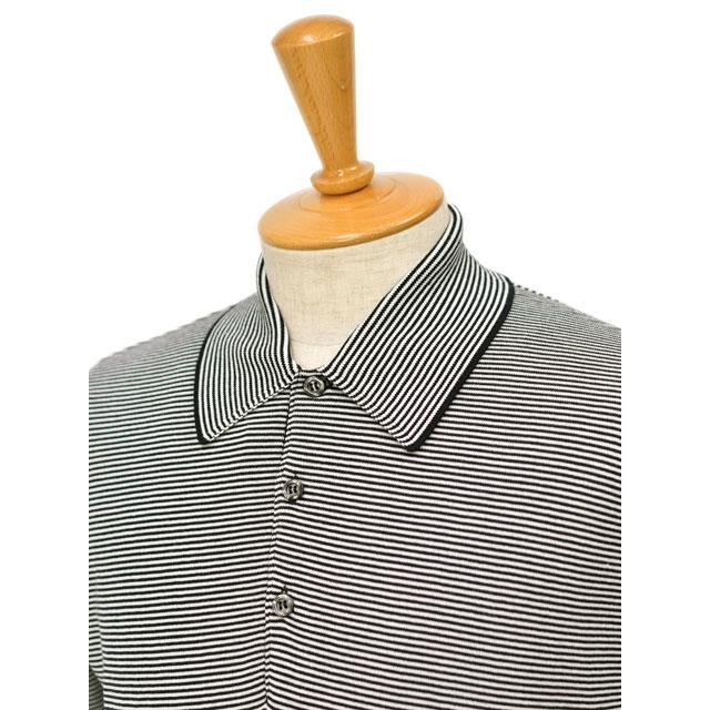 JOHN SMEDLEY SMEDLEY【ジョンスメドレー】ボーダーニットポロ JOHN SMEDLEY SMEDLEY【ジョンスメドレー】ボーダーニットポロ